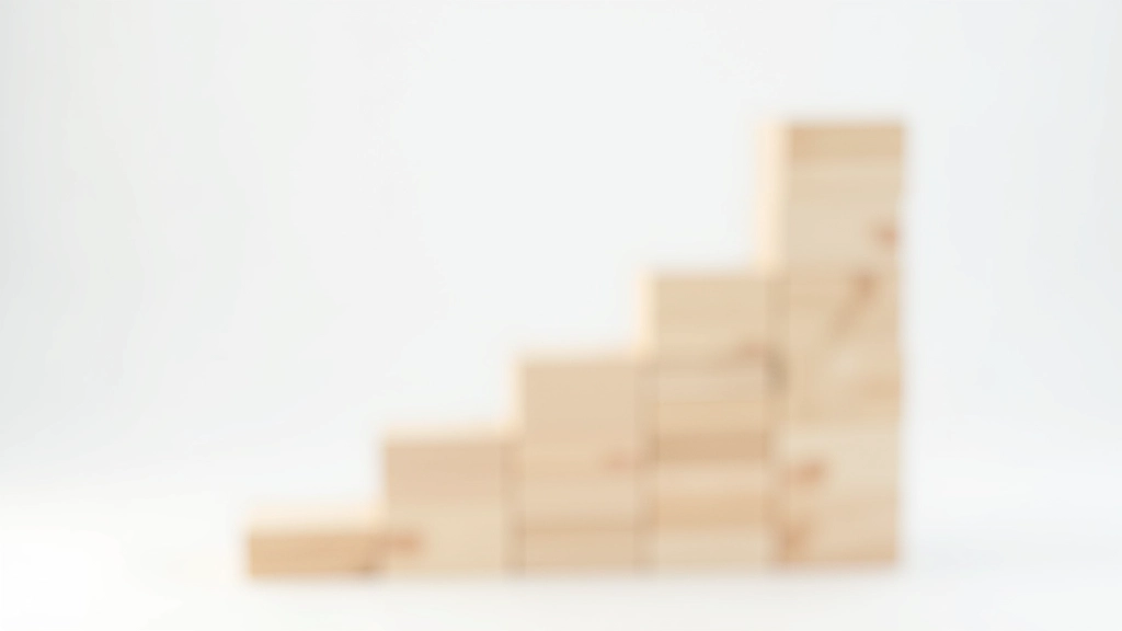 Grafische Darstellung von aufeinanderfolgenden Erfolgen, die Pyramide nach oben bilden, minimalistischer Stil